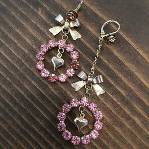 Betsey Johnson Asymmetical Earrings